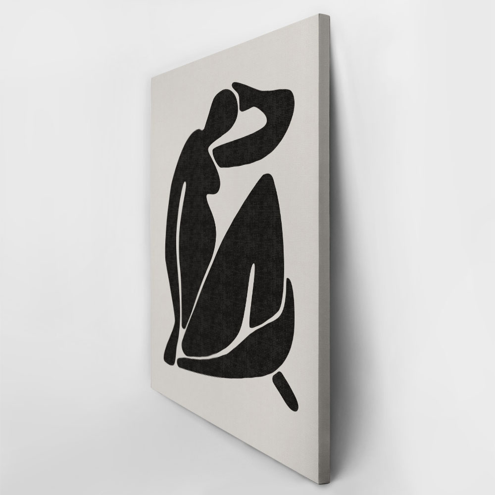 Πινακας σε καμβά BLACK FEMALE SILHOUETTE