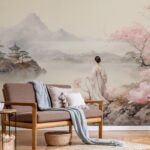 Αυτοκόλλητη Ταπετσαρία τοίχου CHINESE GARDEN LANDSCAPES