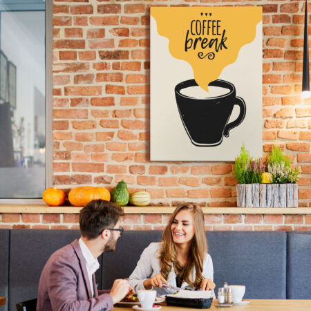 Πινακας σε καμβά COFFEE BREAK - Food and Drink