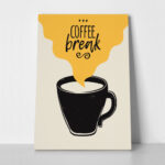 Πινακας σε καμβά COFFEE BREAK