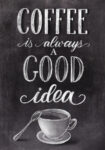Πινακας σε καμβά COFFEE IS ALWAYS A GOOD IDEA