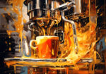 Πινακας σε καμβά COFFEE MACHINE