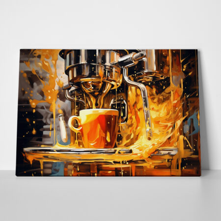 Πινακας σε καμβά COFFEE MACHINE - Food and Drink Sticky 1
