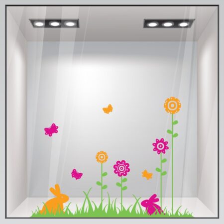 Αυτοκόλλητο Βιτρίνας EASTER 3 - Πασχαλινή βιτρίνα Sticky 2