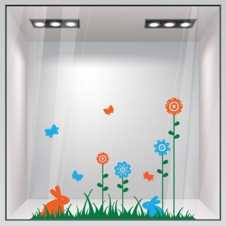 Αυτοκόλλητο Βιτρίνας EASTER 3 - Πασχαλινή βιτρίνα Sticky 4