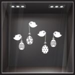 Αυτοκόλλητο Βιτρίνας EASTER BIRDS