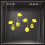 Αυτοκόλλητο Βιτρίνας EASTER BIRDS