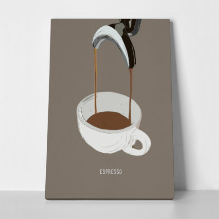 Πινακας σε καμβά ESPRESSO - Food and Drink Sticky 1
