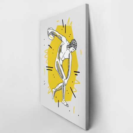 Πινακας σε καμβά GEOMETRIC STYLE DISCOBOLUS - Πορτραιτα και Φιγουρες Sticky 3