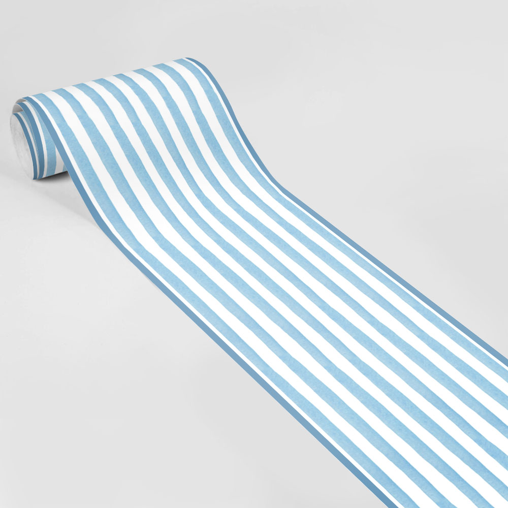 Μπορντούρα τοίχου HAND DRAWN BLUE STRIPES