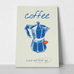 Πινακας σε καμβά HAND DRAWN COFFEE