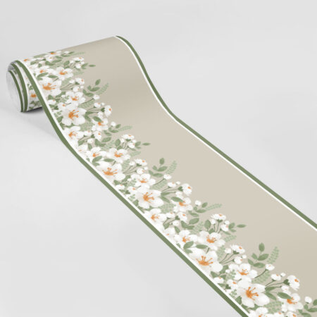 Μπορντούρα τοίχου HAND DRAWN FLORAL 2 - Floral Μπορντουρες