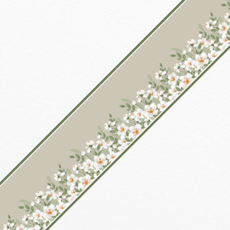 Μπορντούρα τοίχου HAND DRAWN FLORAL 2 - Floral Μπορντουρες Sticky 1