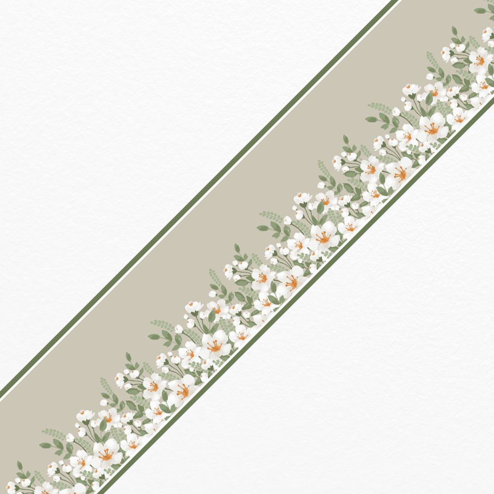 Μπορντούρα τοίχου HAND DRAWN FLORAL 2