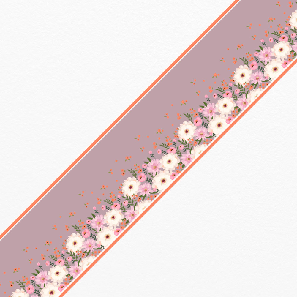 Μπορντούρα τοίχου HAND DRAWN FLORAL 3