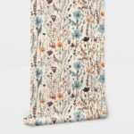 Αυτοκόλλητη Ταπετσαρία τοίχου HERBS AND FLOWERS PATTERN