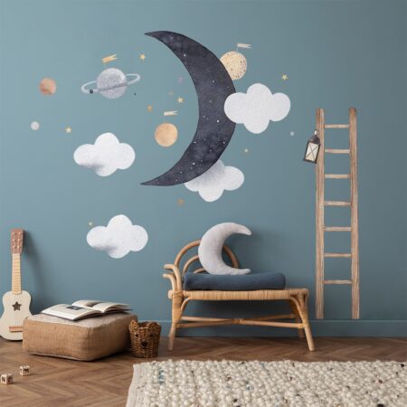 Αυτοκόλλητο Τοίχου LADDER TO MOON - Βρεφικα & Παιδικά