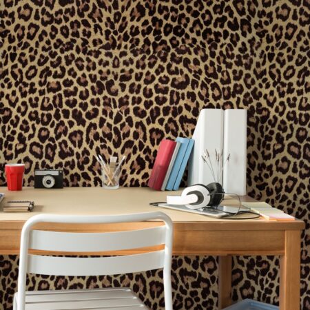 Αυτοκόλλητη Ταπετσαρία τοίχου LEOPARD PATTERN - Απομίμηση υλικών Sticky 1