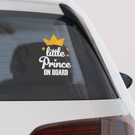 Αυτοκολλητο Αυτοκινητου LITTLE PRINCE ON BOARD 2 - Αυτοκόλλητα Baby on board
