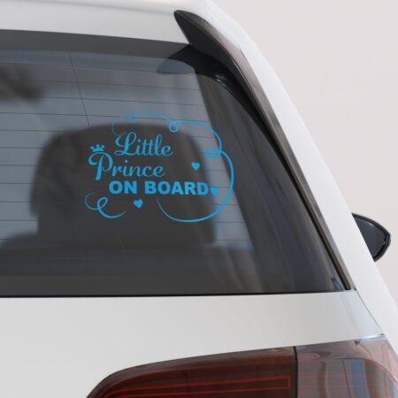 Αυτοκολλητο Αυτοκινητου LITTLE PRINCE ON BOARD - Αυτοκόλλητα Baby on board