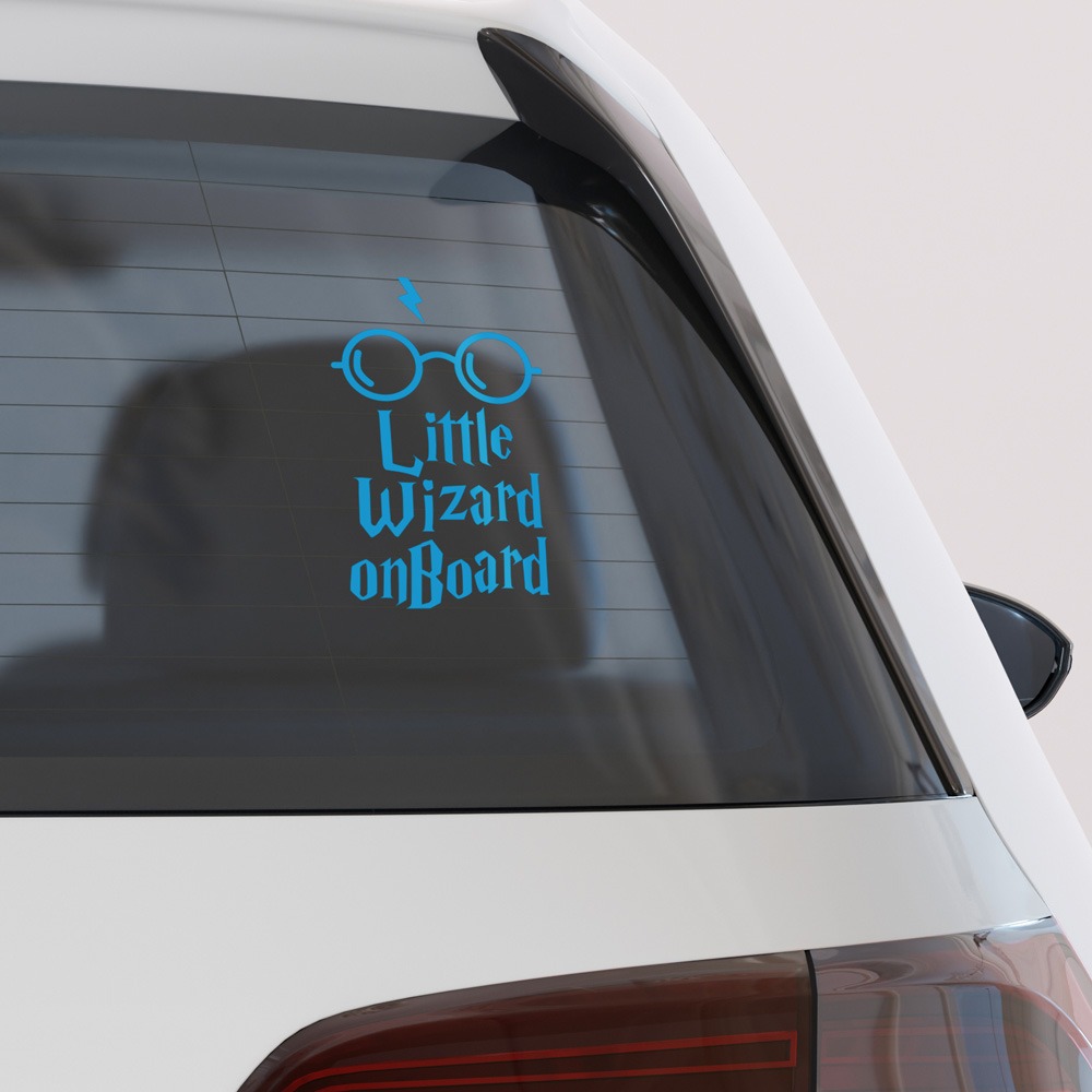 Αυτοκολλητο Αυτοκινητου LITTLE WIZARD ON BOARD