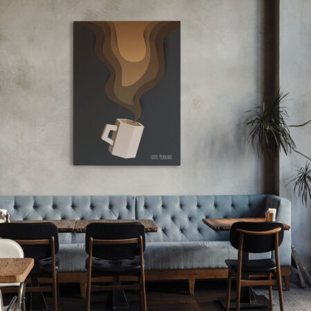 Πινακας σε καμβά MINIMALISTIC COFFEE - Food and Drink
