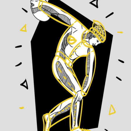 Πινακας σε καμβά MODERN DISCOBOLUS OF MYRON - Αξιοθεατα και Ιστορια Sticky 5