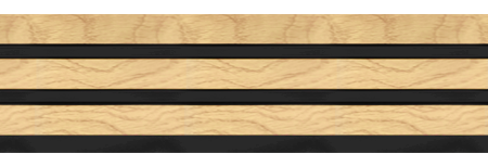 Διακοσμητικό panel τοίχου με 3D πηχακια F4 PIANO πλατος 12.2cm x υψος 2.90m NAT.OAK/BLACK - Πανελ τοίχου με 3D πηχάκια Sticky 5