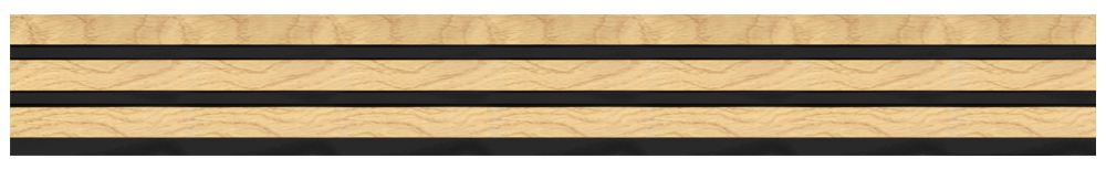 Διακοσμητικό panel τοίχου με 3D πηχακια F4 PIANO πλατος 12.2cm x υψος 2.90m NAT.OAK/BLACK