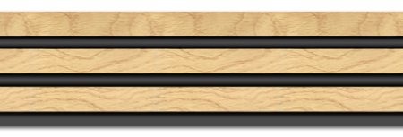 Διακοσμητικό panel τοίχου με 3D πηχακια F4 PIANO πλατος 12.2cm x υψος 2.90m NAT.OAK/BLACK - Πανελ τοίχου με 3D πηχάκια Sticky 6