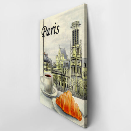 Πινακας σε καμβά PARIS BREAKFAST - Food and Drink Sticky 3
