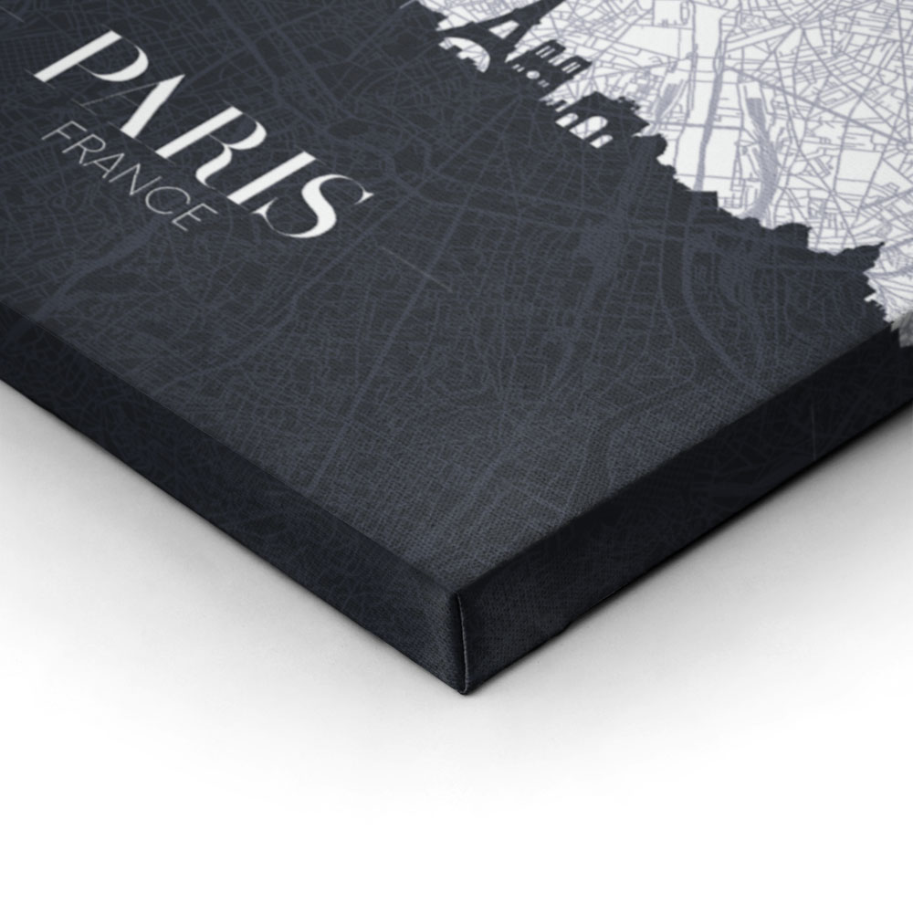 Πινακας σε καμβά PARIS CITY MAP