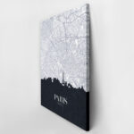 Πινακας σε καμβά PARIS CITY MAP