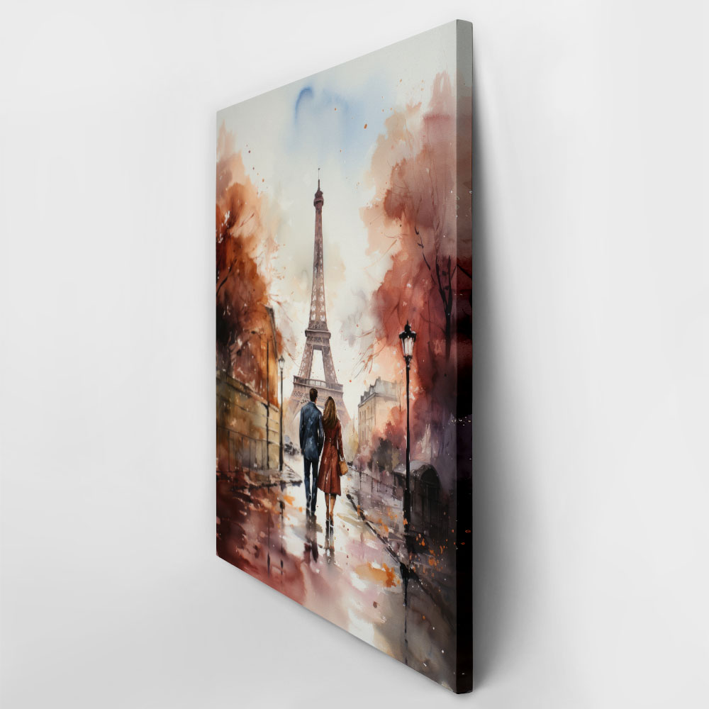 Πινακας σε καμβά PARIS COUPLE PAINTING