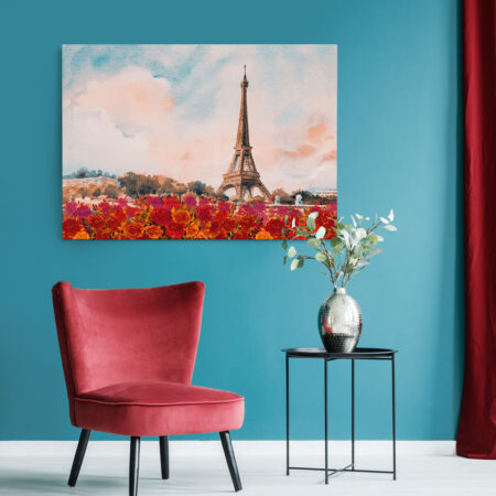 Πινακας σε καμβά PARIS EIFFEL LANDSCAPE PAINTING - Παρισι