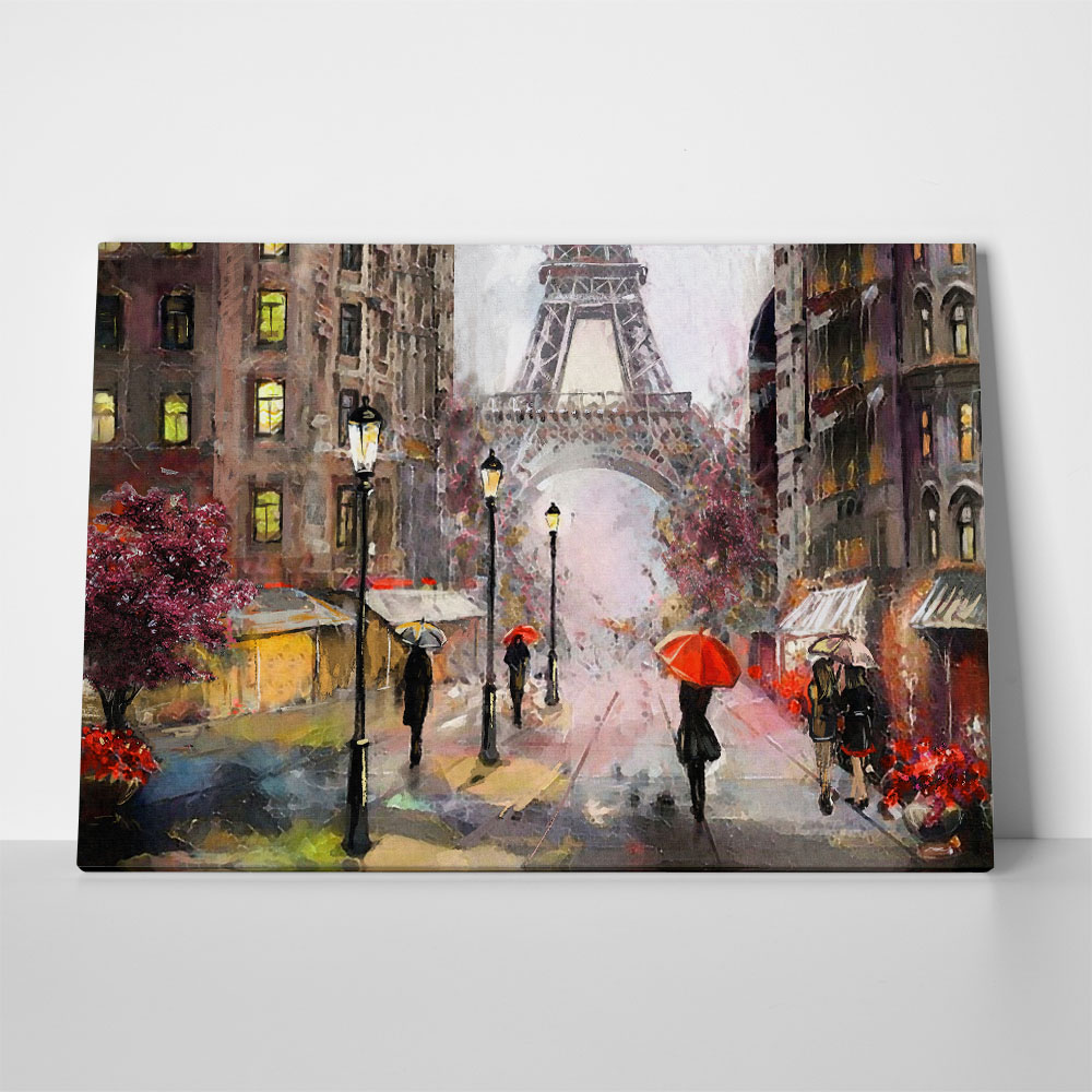 Πινακας σε καμβά PARIS STREET PAINTING