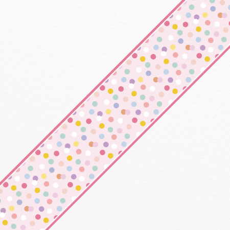 Μπορντούρα τοίχου PASTEL POLKA DOTS - Γεωμετρικες Μπορντουρες Sticky 1