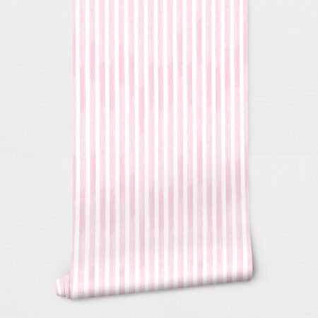 Αυτοκόλλητη Ταπετσαρία τοίχου PINK WATERCOLOR VERTICAL STRIPES - Εφηβικές Ταπετσαρίες Sticky 2