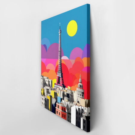 Πινακας σε καμβά POP ART PARIS - Παρισι Sticky 3