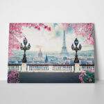 Πινακας σε καμβά ROMANTIC PARIS AT SPRING