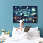 Πινακας σε καμβά STARRY NIGHT PARIS