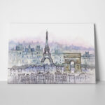 Πινακας σε καμβά WATERCOLOR PARIS