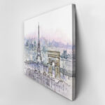 Πινακας σε καμβά WATERCOLOR PARIS