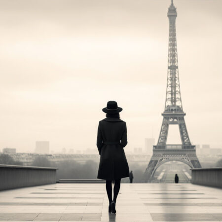 Πινακας σε καμβά WOMAN IN PARIS - Παρισι Sticky 5