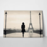 Πινακας σε καμβά WOMAN IN PARIS