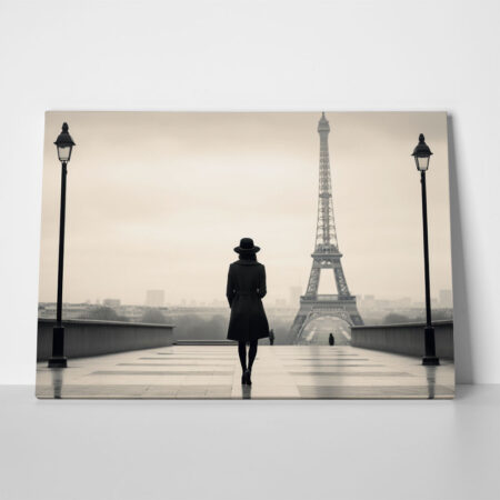 Πινακας σε καμβά WOMAN IN PARIS - Παρισι Sticky 1
