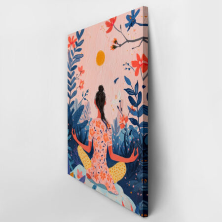 Πινακας σε καμβά YOGA JUNGLE PAINTING - Αθληματα και Χομπυ Sticky 3
