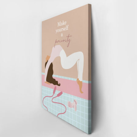 Πινακας σε καμβά YOGA MAKE YOURSELF A PRIORITY - Πινακες σε καμβα Sticky 3