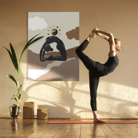 Πινακας σε καμβά YOGA MEDITATION - Αθληματα και Χομπυ