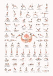Πινακας σε καμβά YOGA POSES LEVEL 1